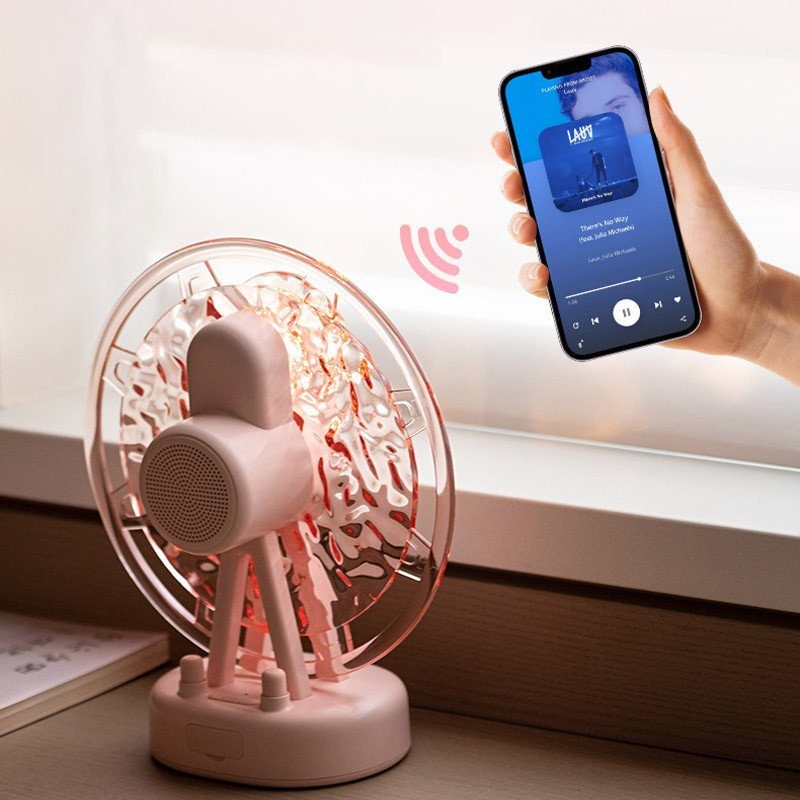 Проектор-нічник ZAY-L07 Sky Wheel 2in1 + Bluetooth колонка Pink 7