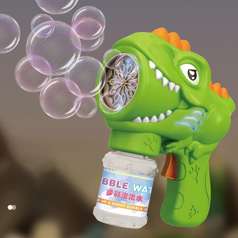 Пістолет з мильними бульбашками H007 Dinosaur + bottle 50ml Green 2
