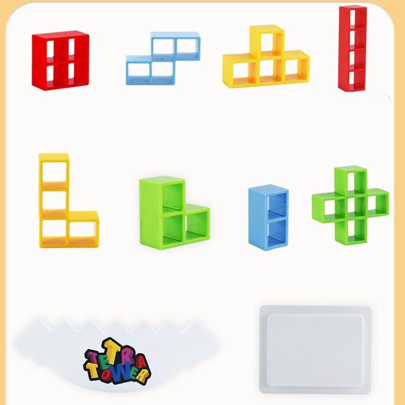 Настільна інтерактивна гра Ummi ME-008 Tetris tower game Colorful 4