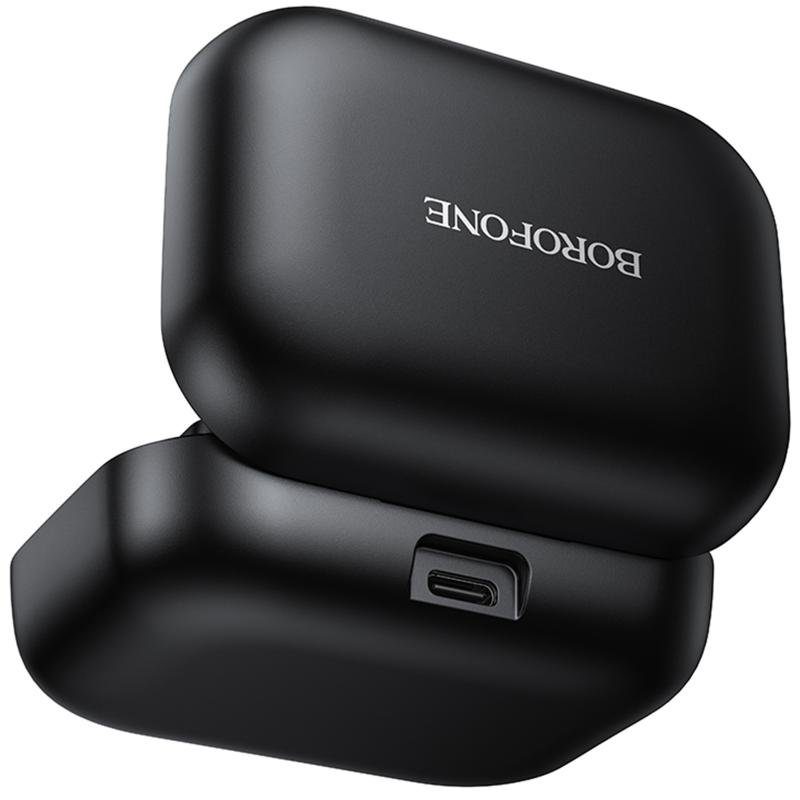 Петличний бездротовий мікрофон Borofone BFK17 Lemai dual-mic Type-C Black 3