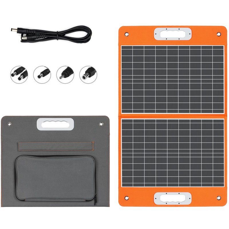 Портативна сонячна панель TSP-18V-60W Monocrystalline PD45W+QC3.0 (1USB-A/1C) Black 2