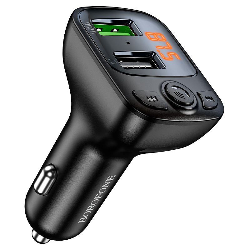 АЗП FM модулятор Borofone BC41 Eminency QC3.0 (2USB-A) Чорний 2