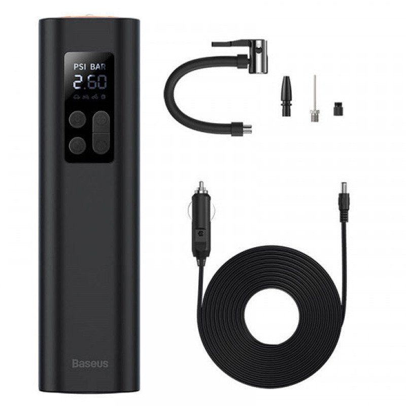 Автомобільний насос Baseus Super Mini Inflator Pump (CRCQ000001) Black 4