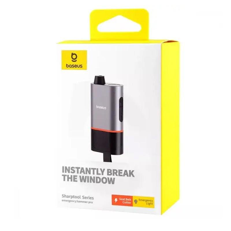 Автомобільний рятувальний молоток Baseus SharpTool Series Emergency Hammer Pro (C10934401111-00) Black 6