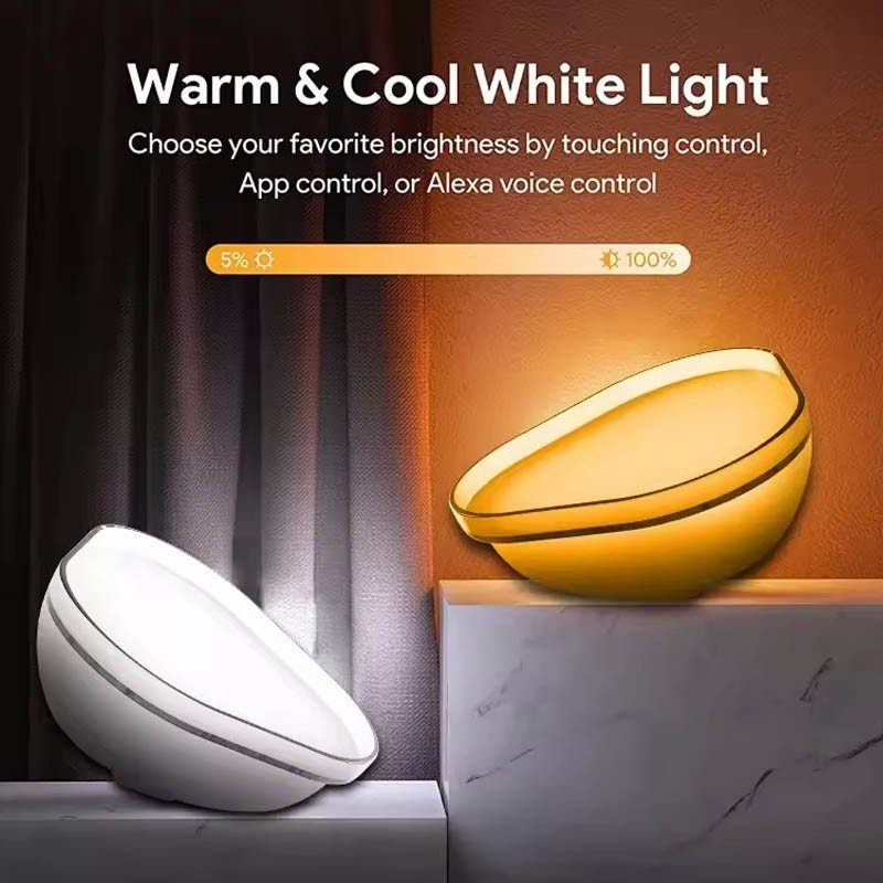 Настільний світильник SAL-009B Bluetooth USB interface with app White 4