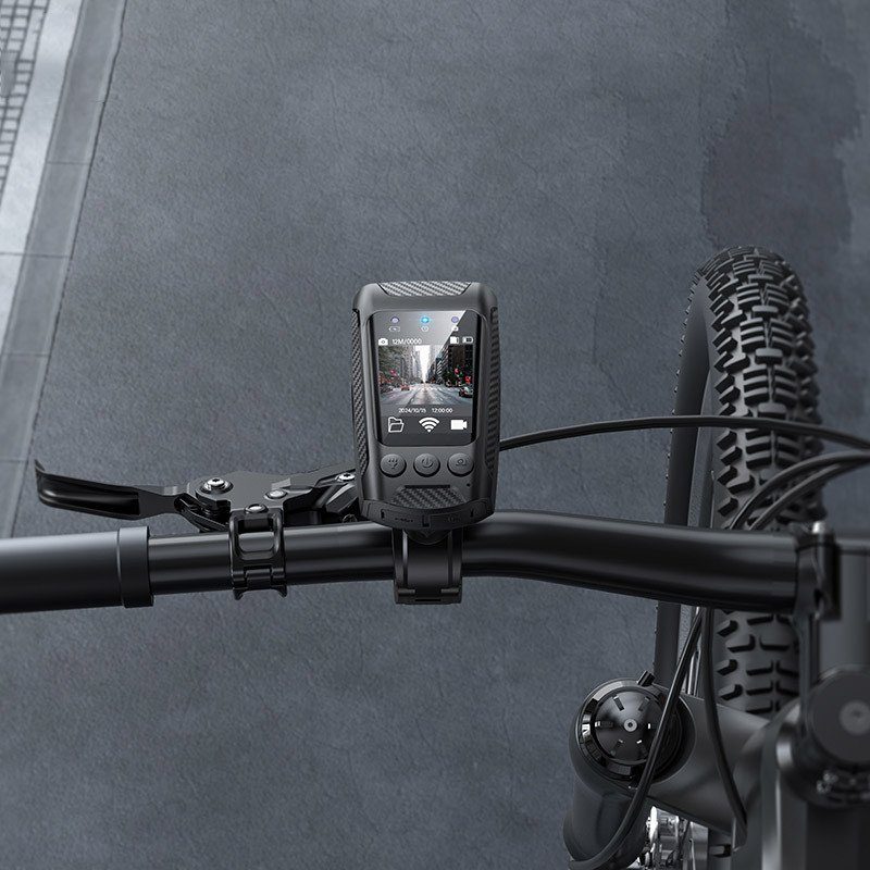 Відеореєстратор Hoco DV104 2-inch display for bike (4K) Black 8