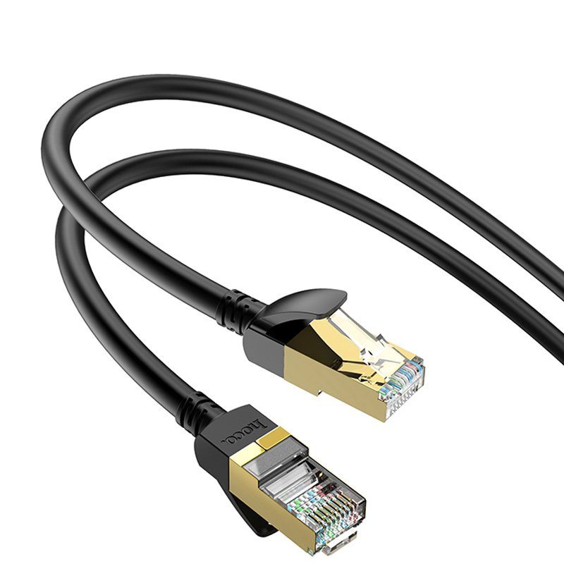 Кабель (патч-корд) Hoco US02 Level pure copper gigabit ethernet (3m) Black 4