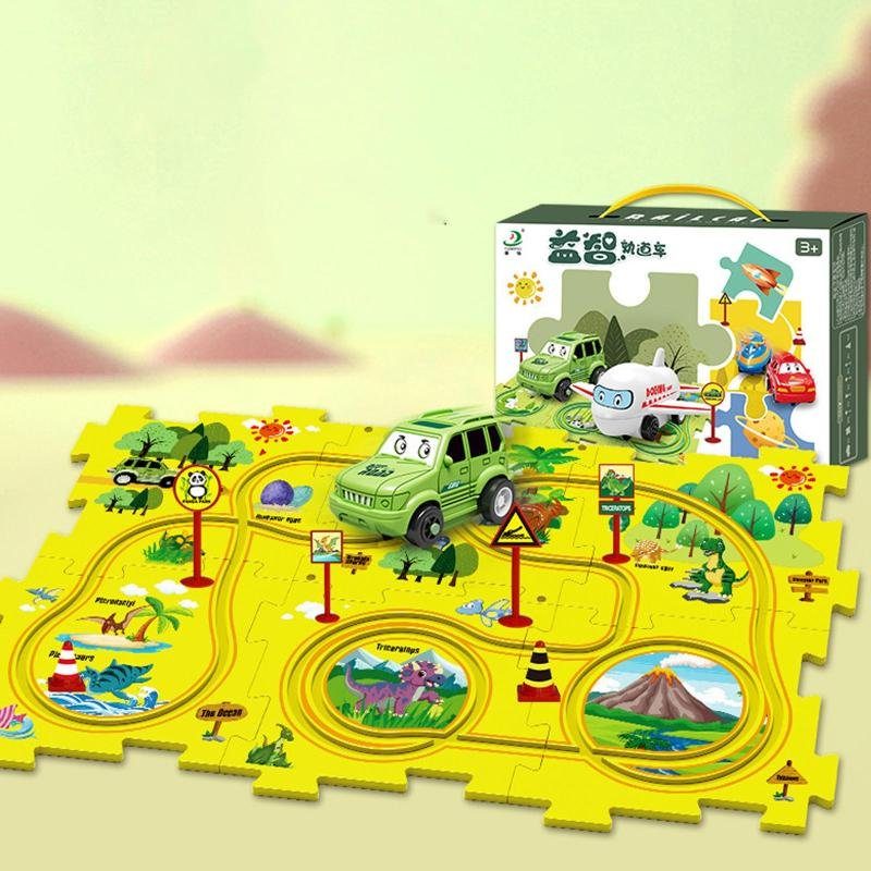 Розвиваюча іграшка-пазл SHT 1103A Dinosaur Park (25pcs) Yellow 3