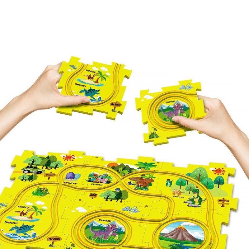 Розвиваюча іграшка-пазл SHT 1103A Dinosaur Park (25pcs) Yellow 2