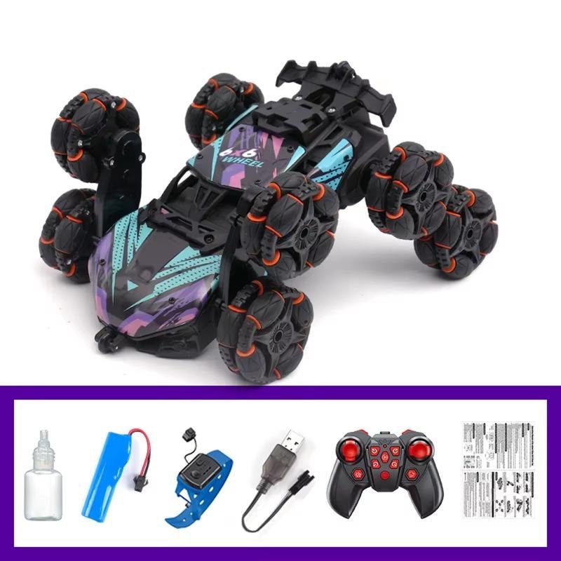 Дитячий восьмиколісний джип на радіокеруванні SHT 2330 2.4G (with 2 remote) Violet 6