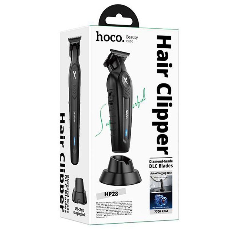 Машинка для стрижки волосся Hoco HP28 Engraving clipper Black 3