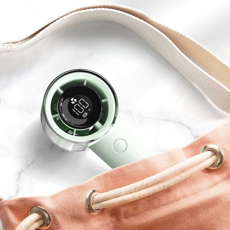 Портативний вентилятор з дисплеєм WIWU WI-FS010 3000 mAh Green 4