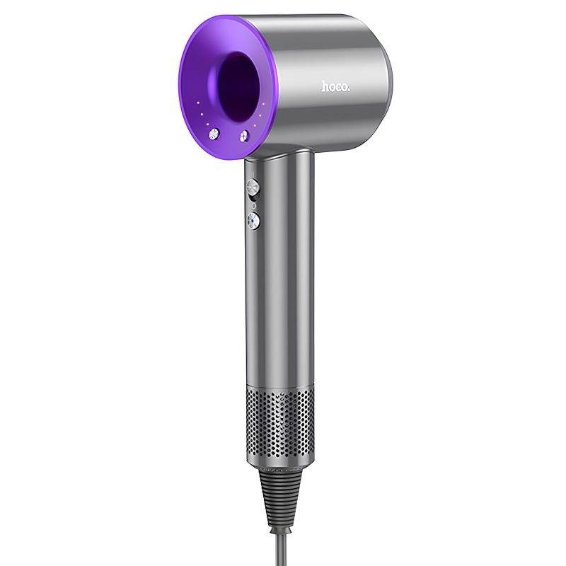 Фен для волосся Hoco HP11 Plus з негативною іонізацією (1600W) Purple
