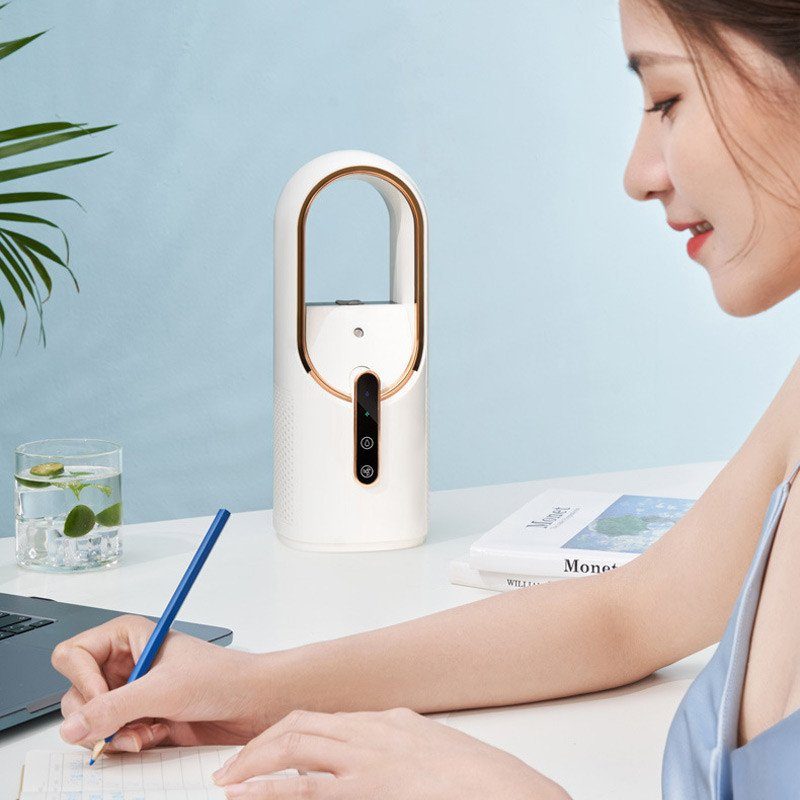 Настільний вентилятор F6 2in1 з зволожувачем повітря 2200mAh White 4