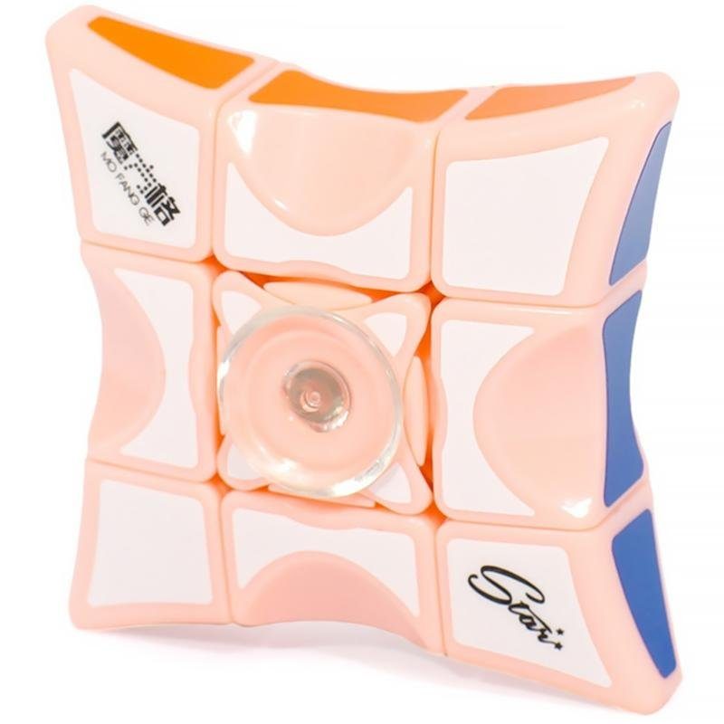 Дитяча інтерактивна головоломка Rubik's Cube Fingertips Spinner Pink 2