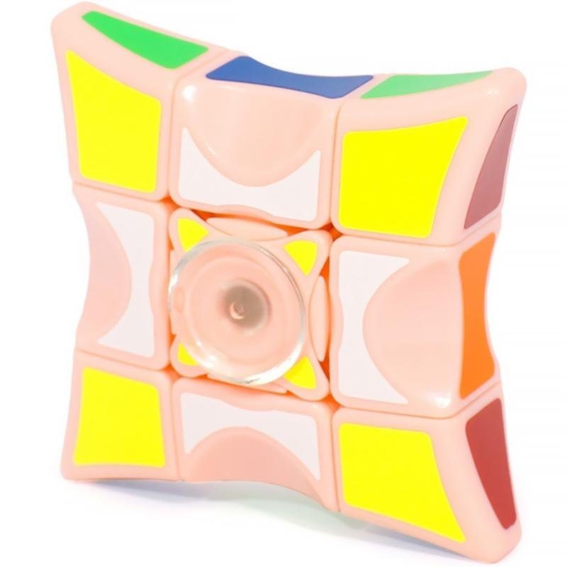 Дитяча інтерактивна головоломка Rubik's Cube Fingertips Spinner Pink