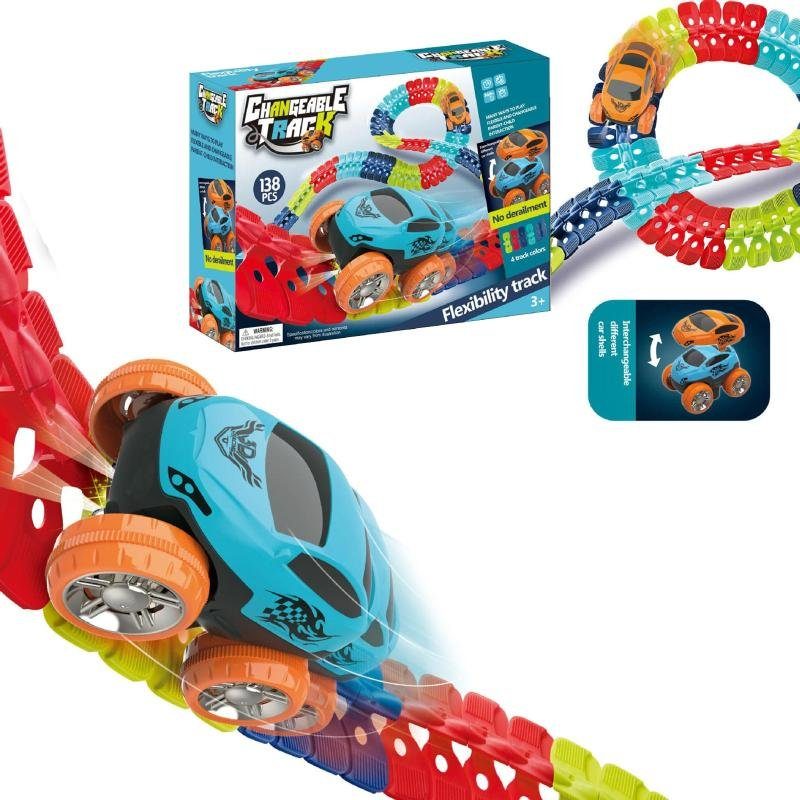 Інтерактивний трек з інерційною машинкою SHT 288 Changeable Track 138pcs 2