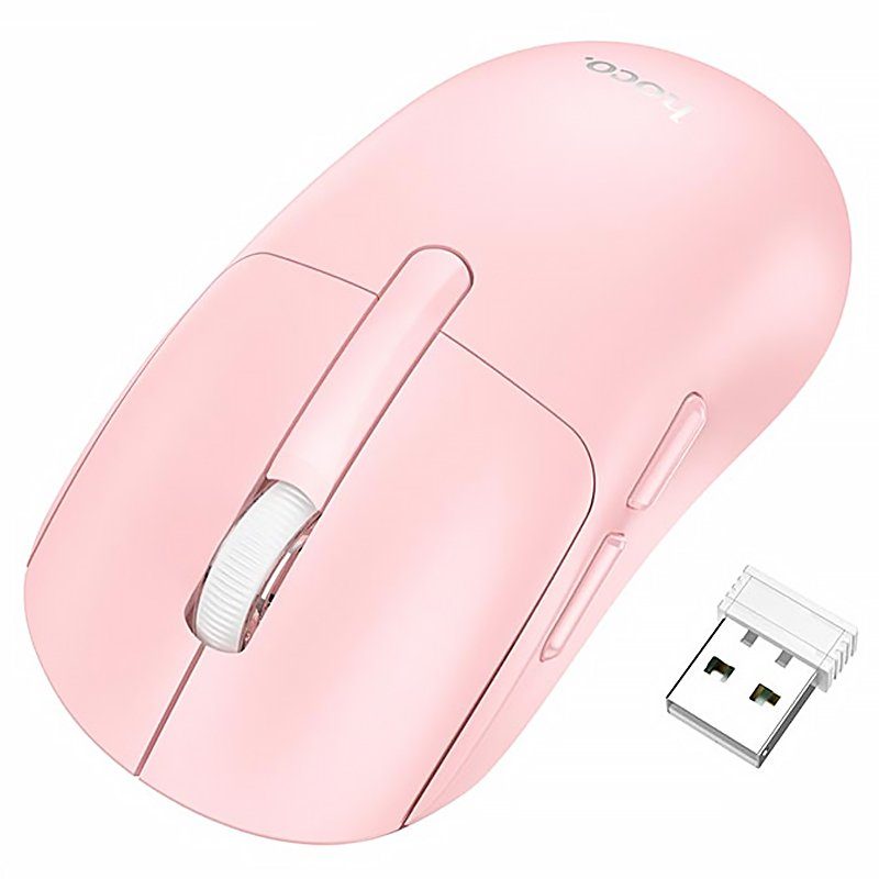 Миша бездротова Hoco DI88 Dragon Bluetooth + 2.4G Pink 2