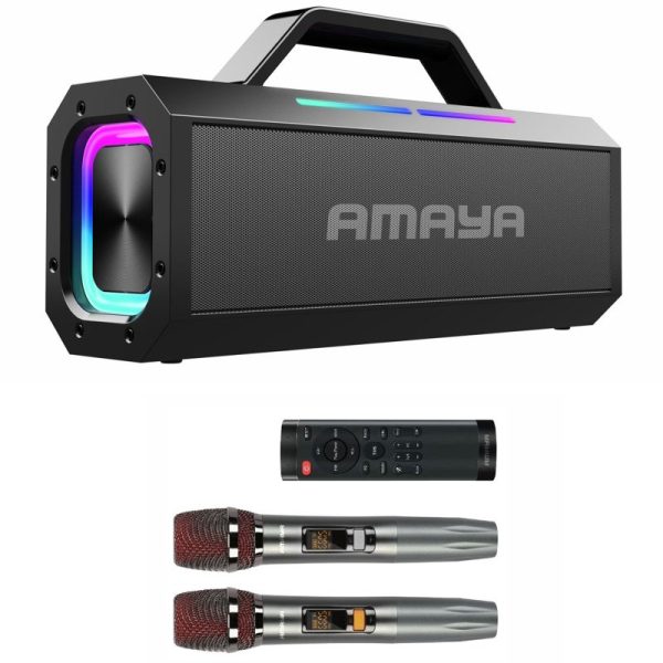 Bluetooth Колонка Amaya ASP-150 Two-person 150W + два мікрофони Black