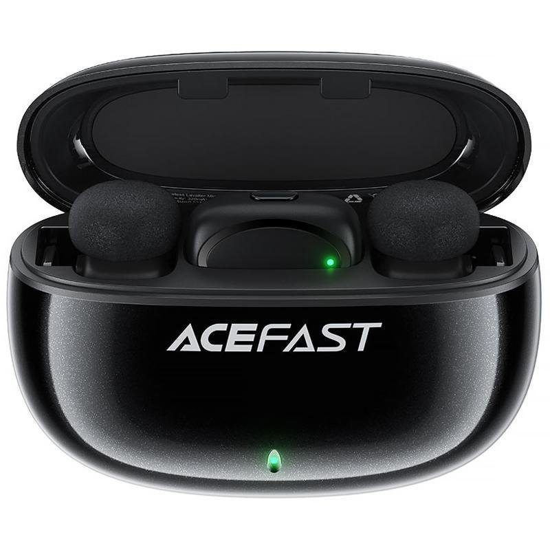 Петличний бездротовий мікрофон Acefast R2 Dual-mic Type-C Black 4