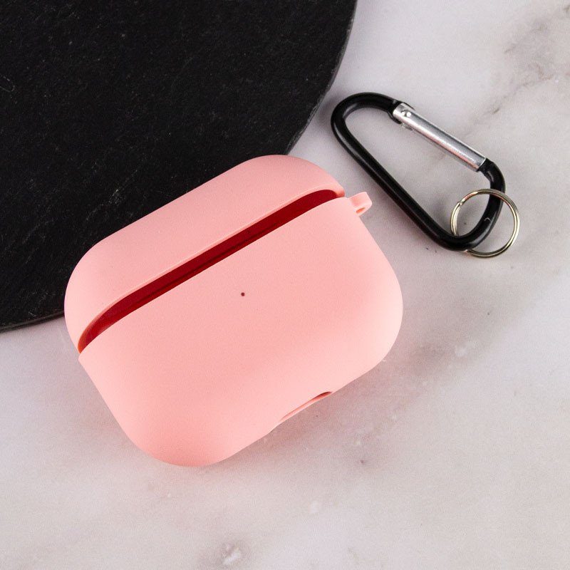 Силіконовий футляр з мікрофіброю для навушників Airpods Pro 2 / Pro Рожевий / Pink 3