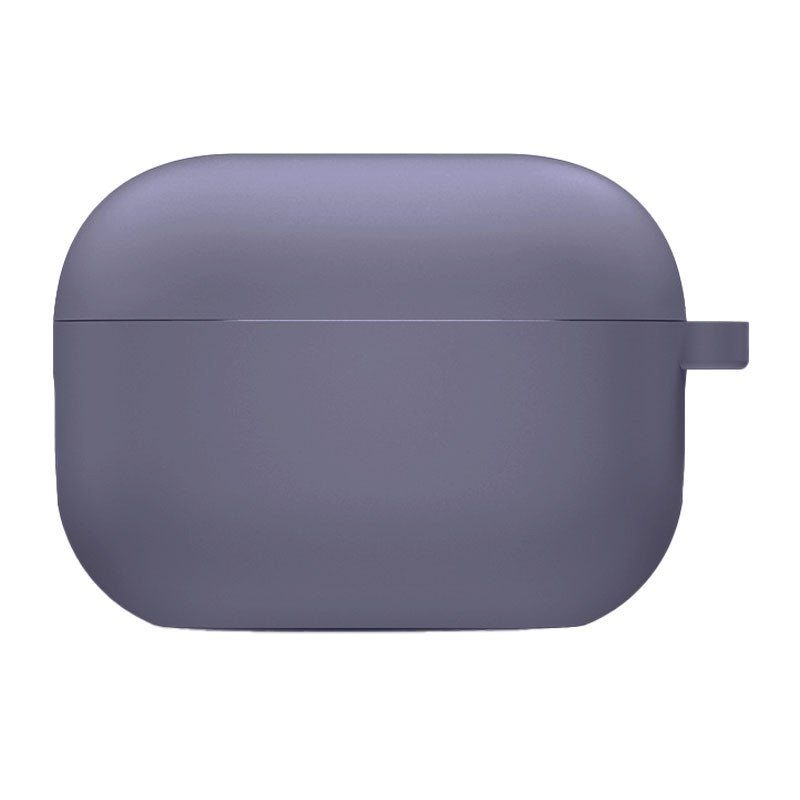 Силіконовий футляр з мікрофіброю для навушників Airpods Pro 2 / Pro Сірий / Lavender Gray