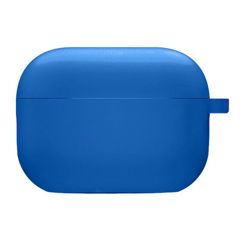 Силіконовий футляр з мікрофіброю для навушників Airpods Pro 2 / Pro Синій / Royal blue