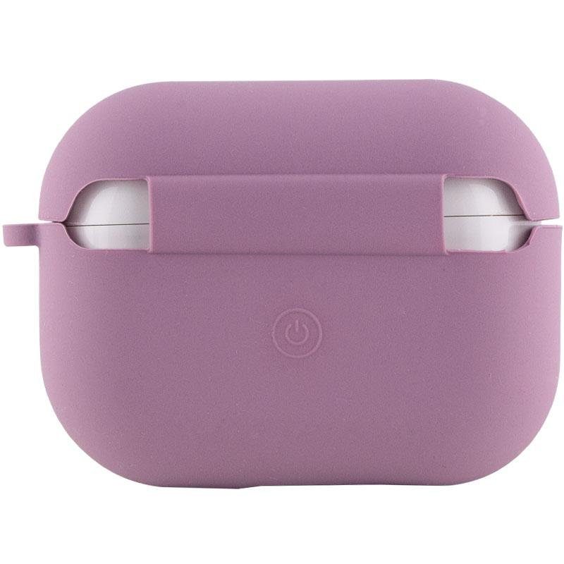 Силіконовий футляр з мікрофіброю для навушників Airpods Pro 3 Ліловий / Lilac Pride 3