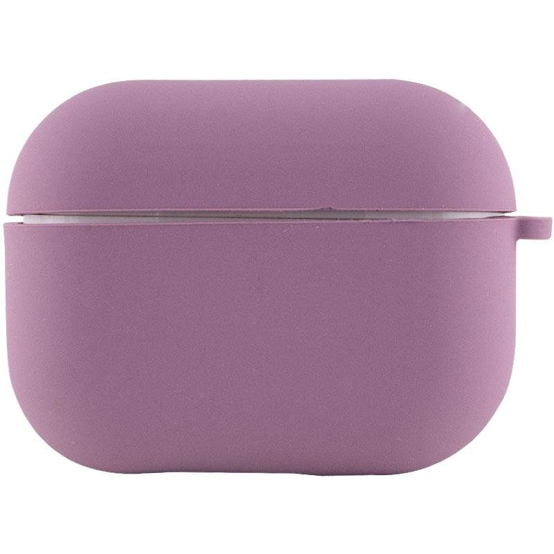 Силіконовий футляр з мікрофіброю для навушників Airpods Pro 3 Ліловий / Lilac Pride 2