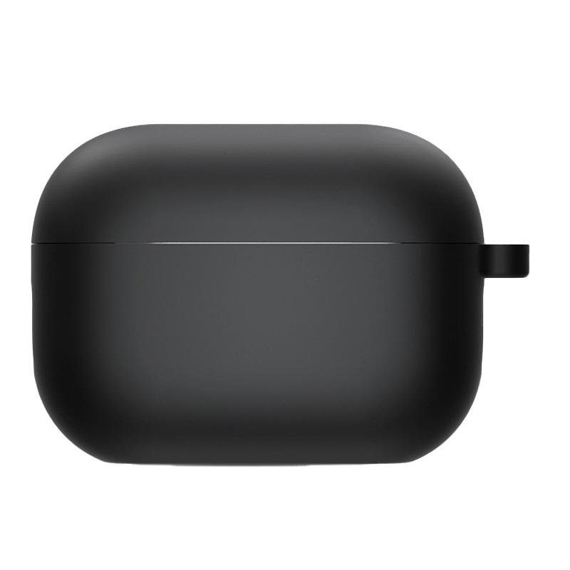 Силіконовий футляр з мікрофіброю для навушників Airpods Pro 3 Чорний / Black