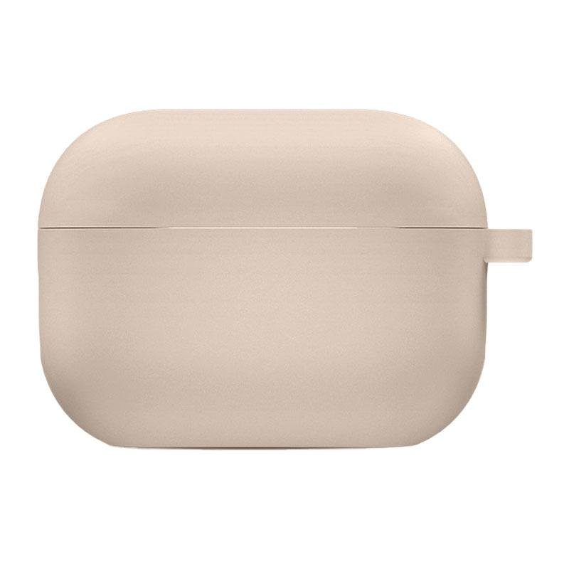 Силіконовий футляр з мікрофіброю для навушників Airpods Pro 3 Рожевий / Pink Sand