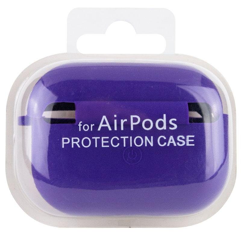 Силіконовий футляр з мікрофіброю для навушників Airpods Pro 3 Фіолетовий / Ultra Violet 5