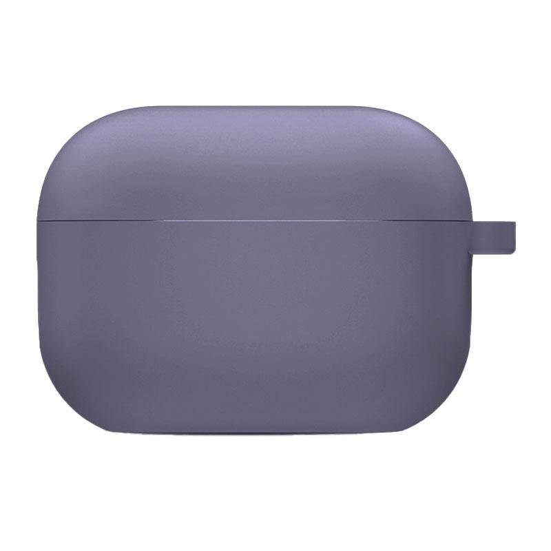 Силіконовий футляр з мікрофіброю для навушників Airpods Pro 3 Сірий / Lavender Gray