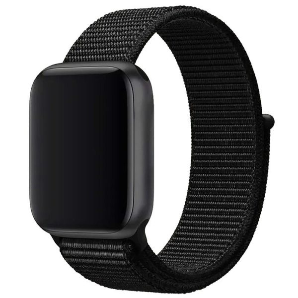 Ремінець Nylon для Apple Watch 38/40/41/42mm(ser.10) Чорний / Black
