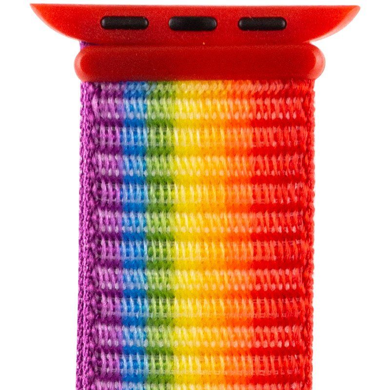 Ремінець Nylon для Apple Watch 38/40/41/42mm(ser.10) Різнокольоровий / Rainbow 2