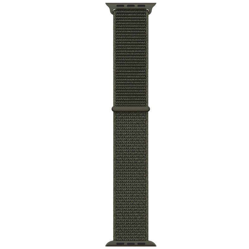 Ремінець Nylon для Apple Watch 38/40/41/42mm(ser.10) Зелений / Cargo Khaki