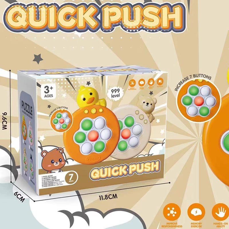 Портативна гра Pop-it Speed Push Game Ver.6 Bear 5