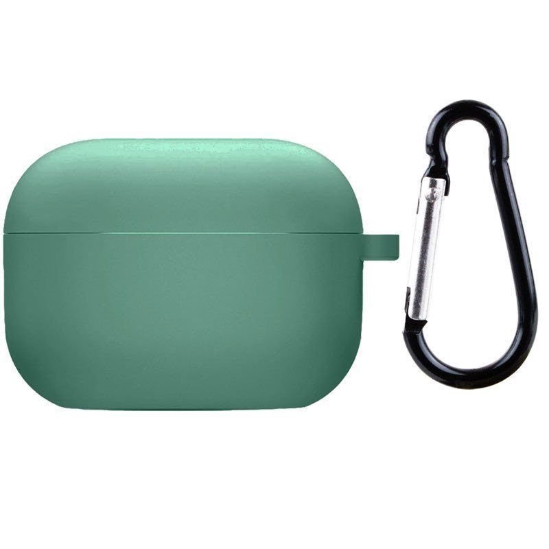 Силіконовий футляр з мікрофіброю для навушників Airpods 4 / 5 Зелений / Pine Needle