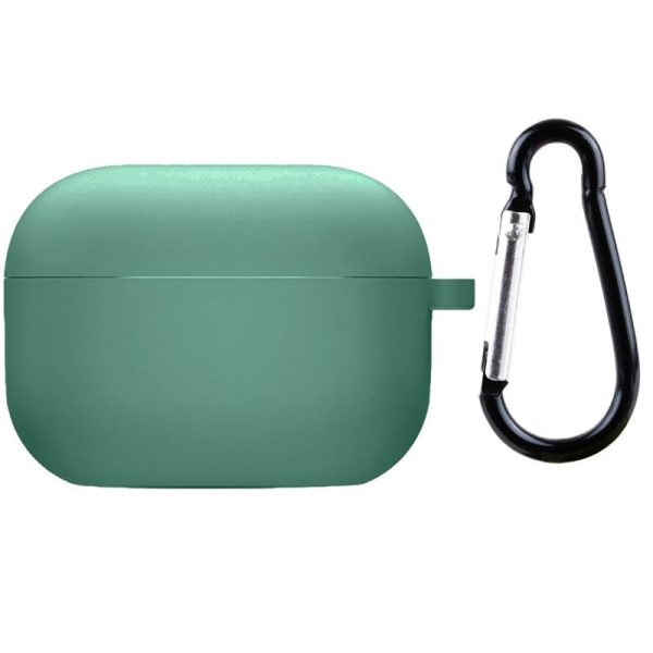Силіконовий футляр з мікрофіброю для навушників Airpods 4 / 5 Зелений / Pine Needle