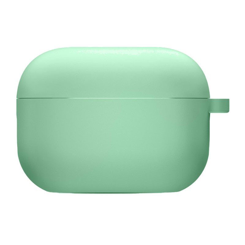 Силіконовий футляр з мікрофіброю для навушників Airpods 4 / 5 Зелений / Spearmint