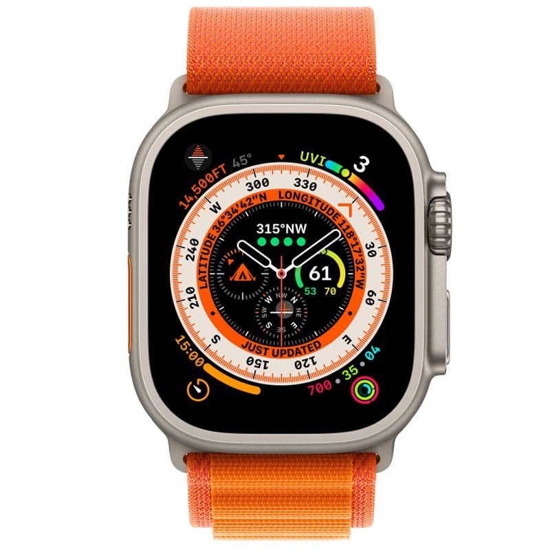 Ремінець Alpine Loop для Apple Watch 42(ser.1-3)/44/45/46/49mm (m/l) Помаранчевий / Orange 2