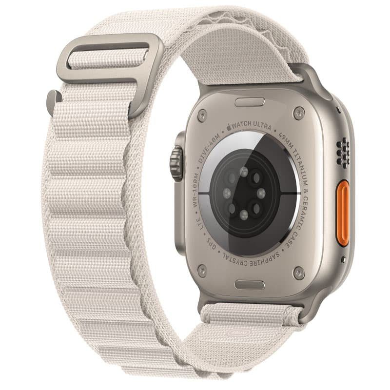 Ремінець Alpine Loop для Apple Watch 42(ser.1-3)/44/45/46/49mm (m/l) Сірий / Starlight 3