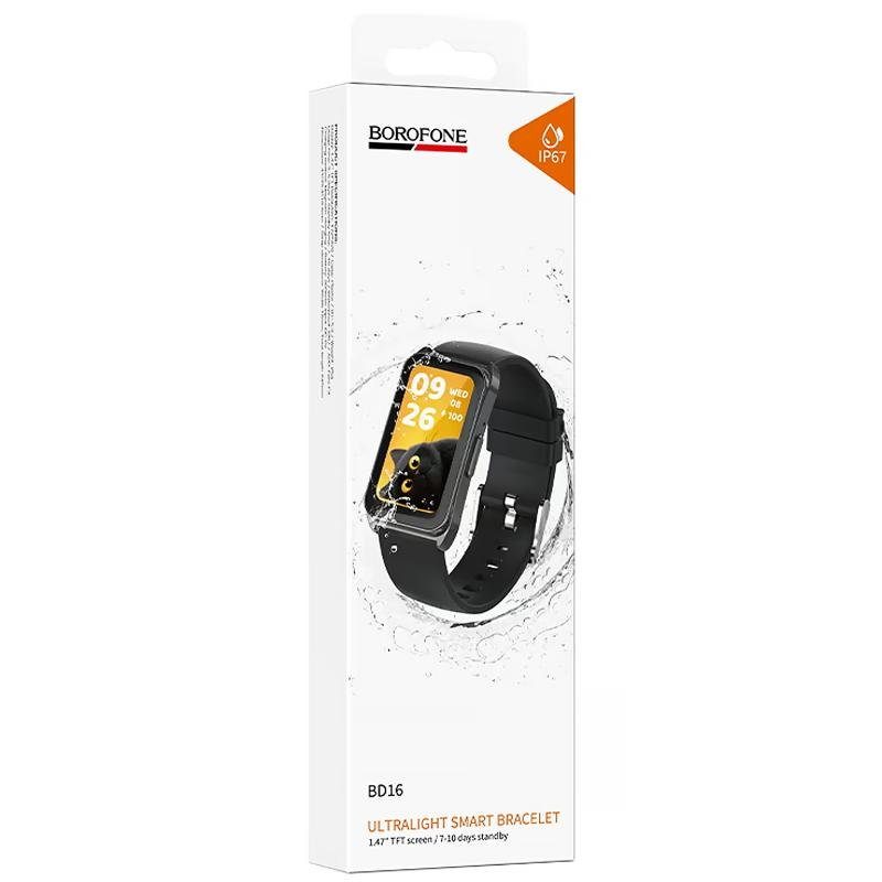 Фітнес-трекер Borofone BD16 Smart bracelet Black 5