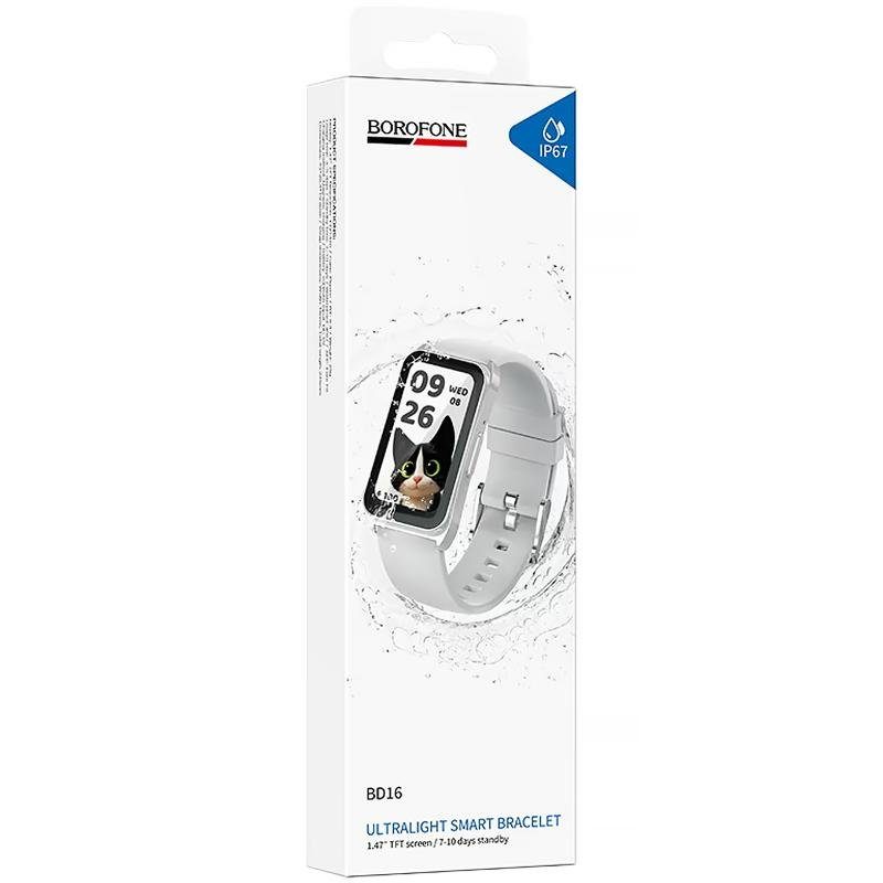 Фітнес-трекер Borofone BD16 Smart bracelet Silver 2