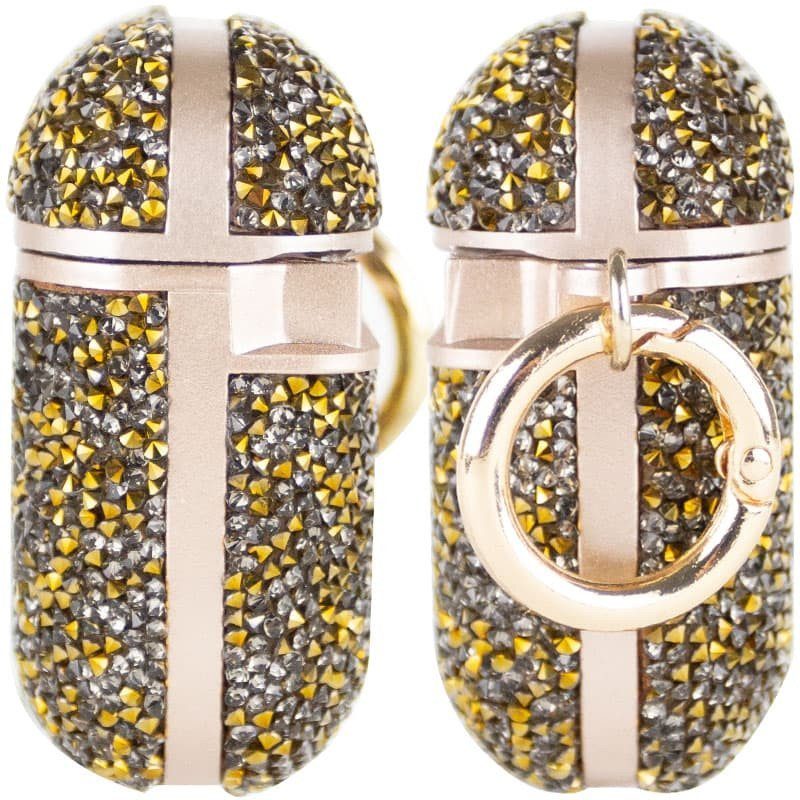 TPU чохол Bling World Rock Diamond для навушників AirPods 1/2 Золотий 3