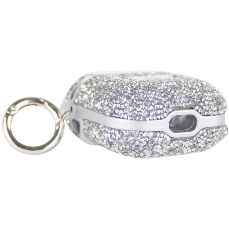 TPU чохол Bling World Rock Diamond для навушників AirPods 1/2 Срібний 5