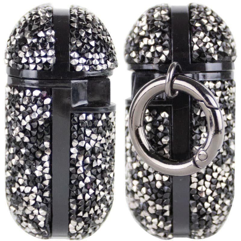 TPU чохол Bling World Rock Diamond для навушників AirPods 1/2 Чорний 3
