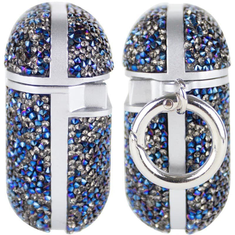 TPU чохол Bling World Rock Diamond для навушників AirPods 1/2 Синій 3