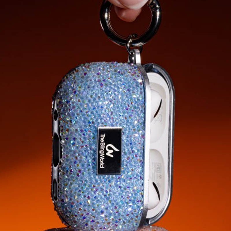 TPU чохол Bling World Rock Diamond для навушників AirPods 3 Блакитний 2