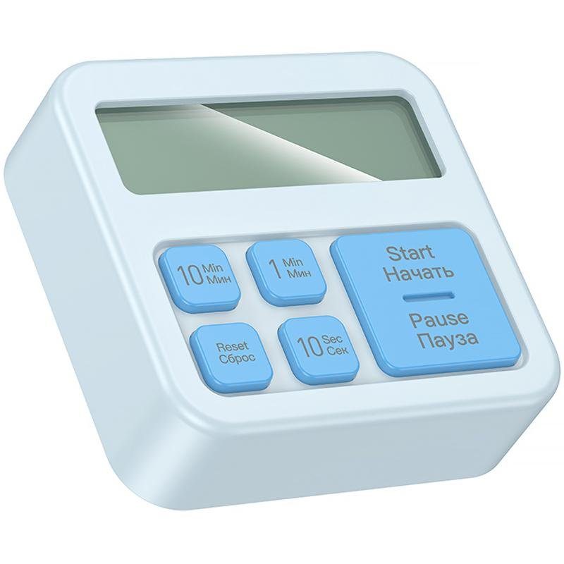 Електронний таймер + годинник Hoco HX43 Electronic Blue 2